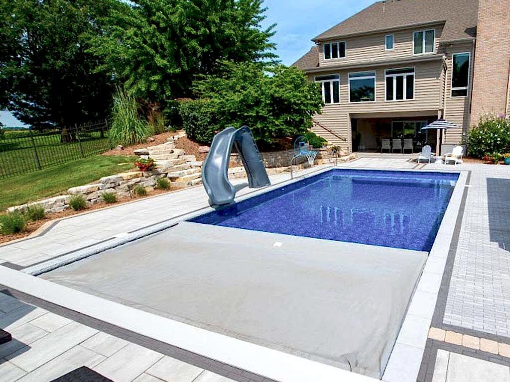 Çift Panel Otomatik Raylı Havuz Kapama