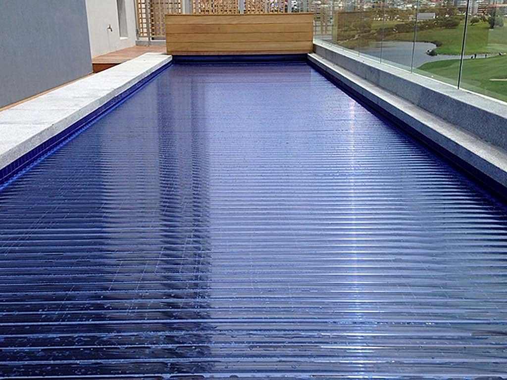 Tek Panel Otomatik Raylı Havuz Kapama